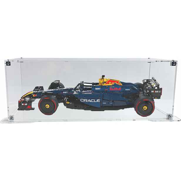 Vitrína s podstavcem Drewlandia pro stavebnici Lego 42206 Technic Formule F1 Oracle