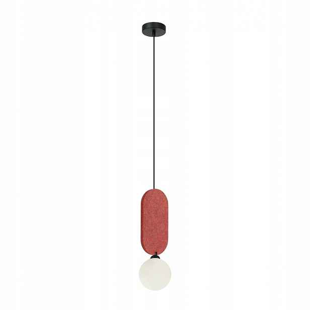 Závěsná lampa Lorenzo Červená G9 25W 118 cm Moderní kovová slitina Italux