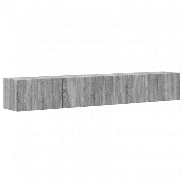 vidaXL TV wall cabinet 2 ks Šedá Sonoma Kompozitní dřevo