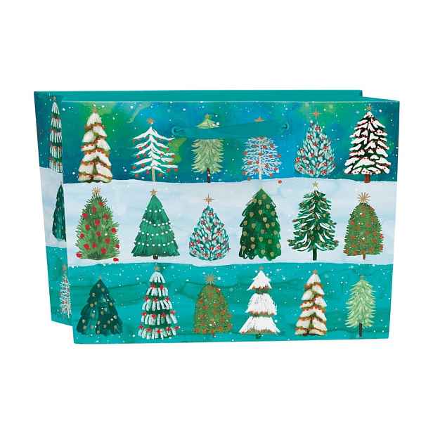 Dárková taška s vánočním motivem 35x14,5 cm Wild Winter Forest – Roger la Borde