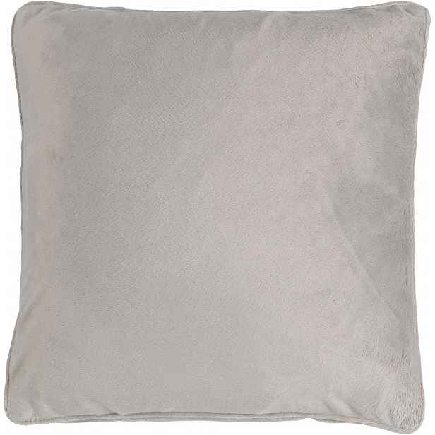 Dekorační povlak na polštář VELVET 70x70 cm, světle šedý