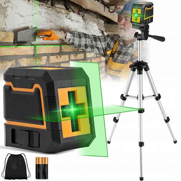 Křížový Laser 360 Laserová VOD<bos>OVNÁ 4D Plocha Zelený Stativ