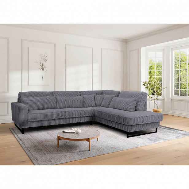Livetastic ROHOVÁ SEDAČKA, textil, kompozitní dřevo, tmavě šedá