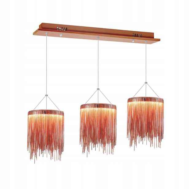 Milagro Cascata ML3799 Závěsná Led lampa, měděná, 3 světelné body