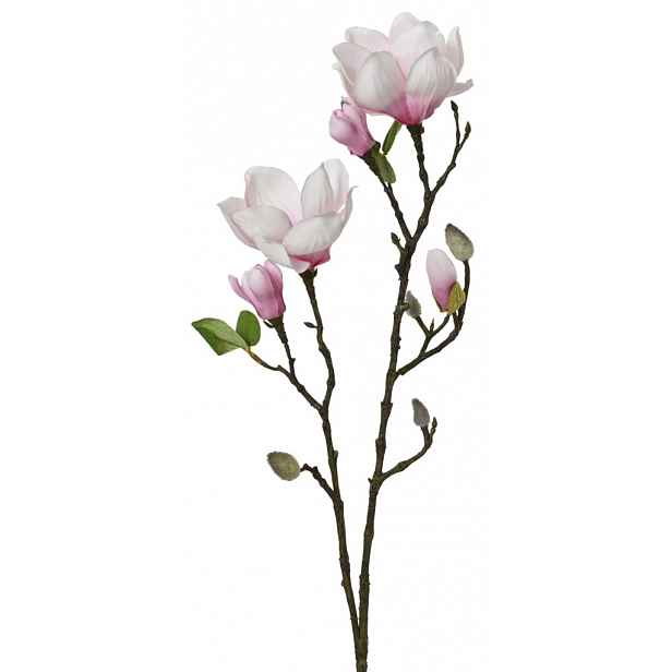 Umělá květina Magnolie 76 cm, růžová