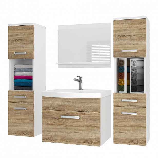 B BELINI GROUP KOUPELNOVÝ NÁBYTEK Koupelnová SADA PRI M6, Dub Sonoma matný, 120 cm