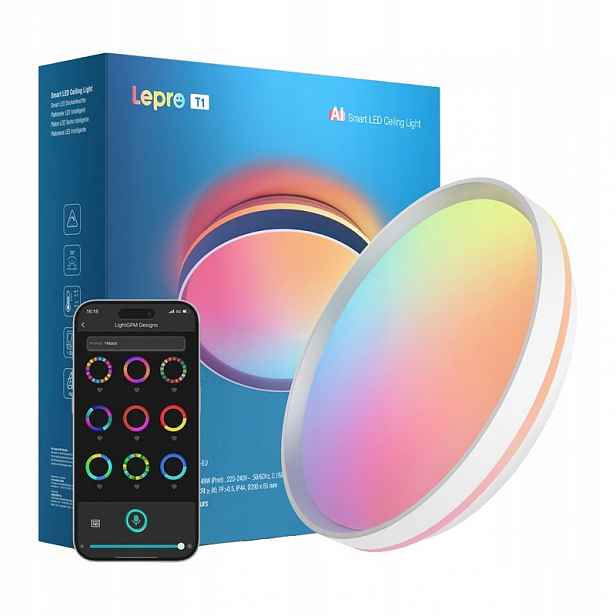 Lepro T1 Inteligentní Stropní Svítidlo Stropní Svítidlo Led Rgb 1800lm Vícebarevná
