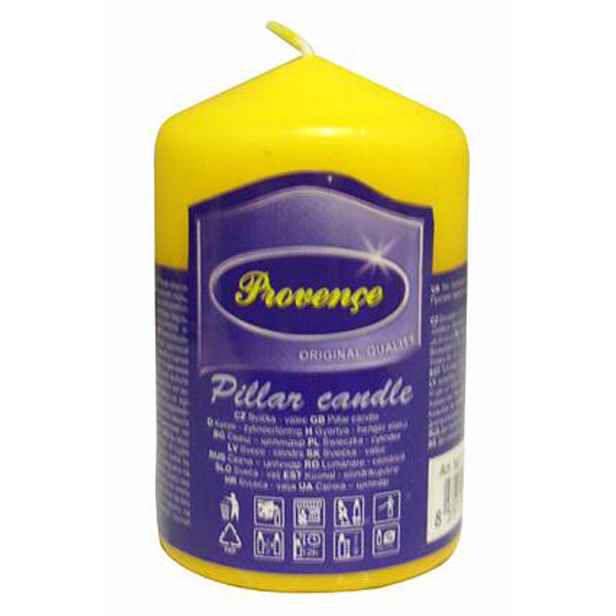 Neparfemovaná svíčka PROVENCE 8cm žlutá
