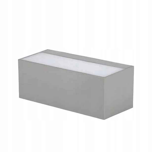 V-tac Nástěnné svítidlo 12W Led nahoru dolů šedé IP65 VT-8057 6400K 1150lm