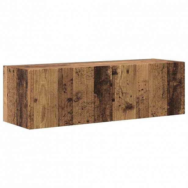 vidaXL TV wall cabinet 98 x 31 x 29,5 cm Staré dřevo Kompozitní dřevo
