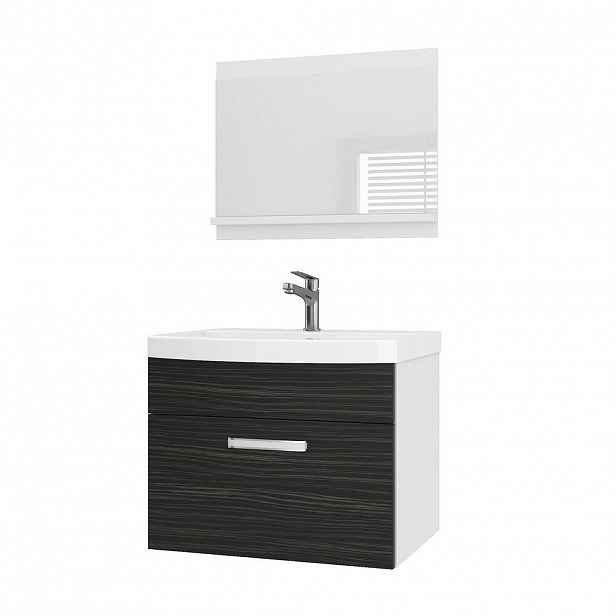 B BELINI GROUP KOUPELNOVÝ NÁBYTEK Koupelnová SADA PRI M1, Eben matný, 60 cm