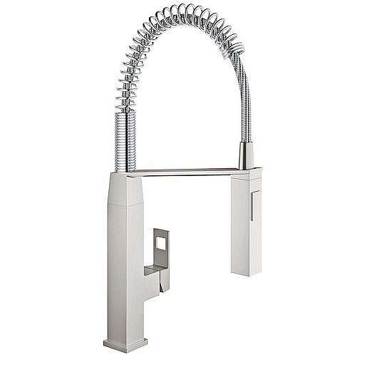 Dřezová baterie Grohe Eurocube s otočným raménkem supersteel 31395DC0