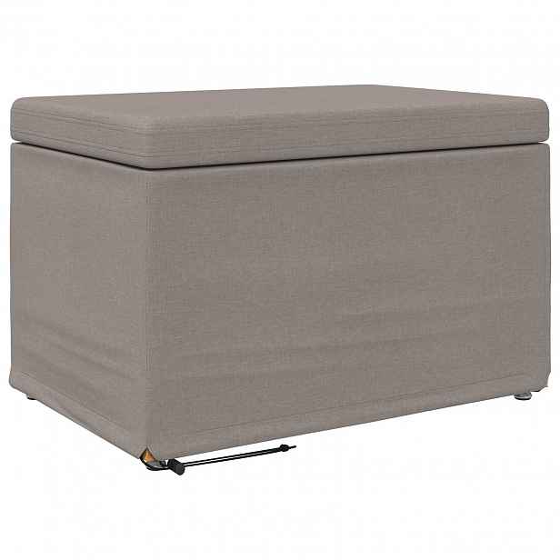 vidaXL Stolička Taupe 61 x 41 x 40 cm Látka a Syntetické Dřevo