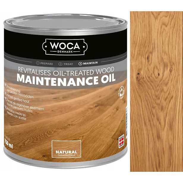 Woca Maintenance Oil Natural 750 ml olej na péči o olejované podlahy