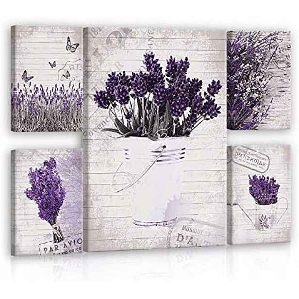 Obraz 96x70 Levandule Provence léto klid květiny fialová bílá příroda
