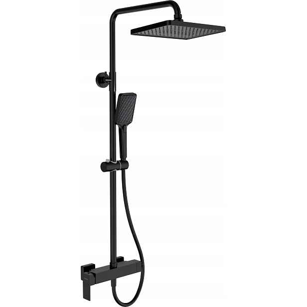 Sada dešťové sprchy s baterií Nero, nastavitelná, Anti-Calc, 4 funkce
