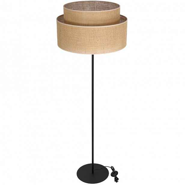 Boho Podlahová Stojací Lampa S Jutovým Stínítkem 45 CM