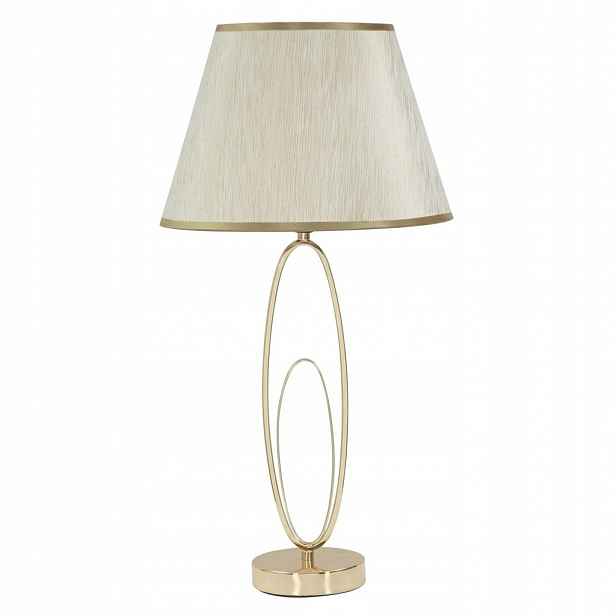 Stolní lampa Glam Flush, kovová, zlatá, Ø 30x58 cm