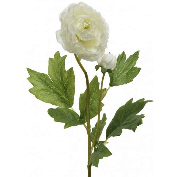 Umělá květina Kamélie 57 cm, krémová