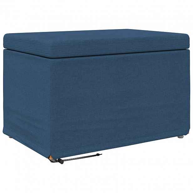 vidaXL Stolička Modrá 61 x 41 x 40 cm Látka a Syntetické Dřevo