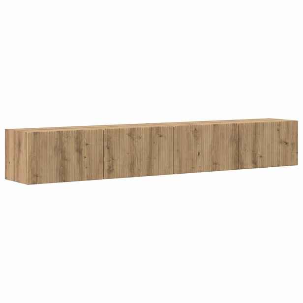 vidaXL TV wall cabinet 2 ks Umělecký dub Kompozitní dřevo