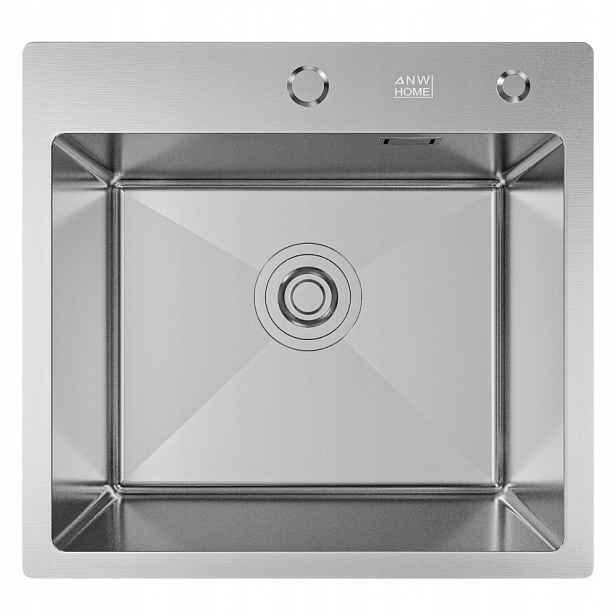 Kuchyňský Dřez 50X45 CM Nerezová Ocel 304 Inox S Dávkovačem