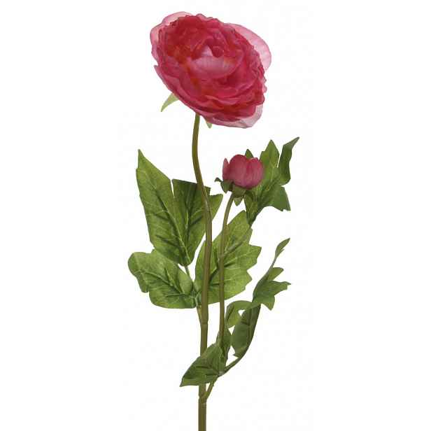 Umělá květina Kamélie 57 cm, růžová