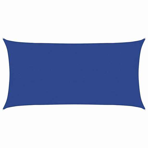 vidaXL Plachta proti slunci 160 g/m² obdélník modrá 4 x 7 m HDPE
