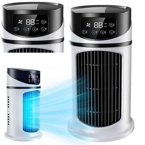 Stolní Ventilátor S Zvlhčovačem 300 ML 6 Rychlostí Usb Časovač Přenosný