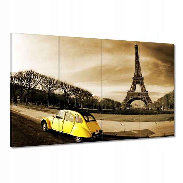 Obrazy 120x80 Žlutá kachna Citroen 2CV