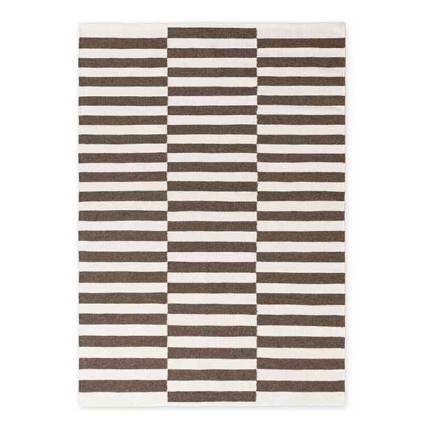 Bílý/hnědý oboustranný/ručně tkaný vlněný koberec 120x180 cm Vika – Hanse Home