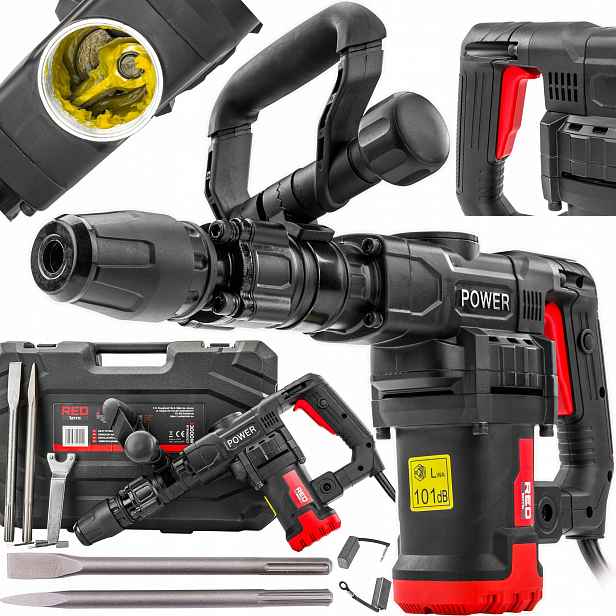 Bourací Kladivo S Příklepem Pro Kování 20J Sds Max 3000W Kufr S Klíčem