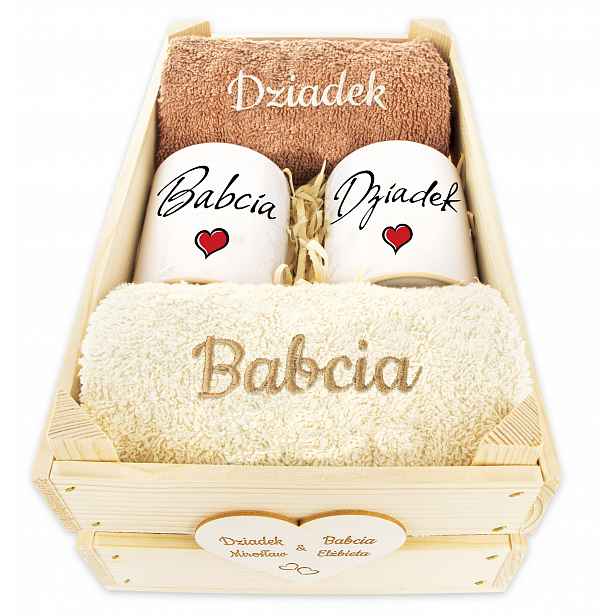 Dárek Ke Dni Babičky A Dědečka Ručníky A Hrnky Svátek prarodičů db