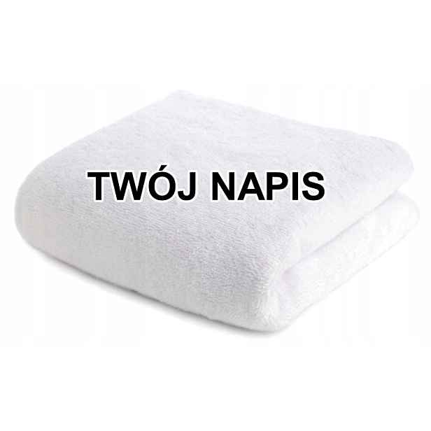 Velký Ručník 100x150 plus size koupací Premium sauna lázeňský bazén S Nápisem