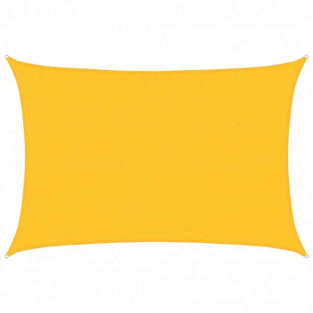 vidaXL Plachta proti slunci 160 g/m² obdélník žlutá 3,5 x 4,5 m HDPE