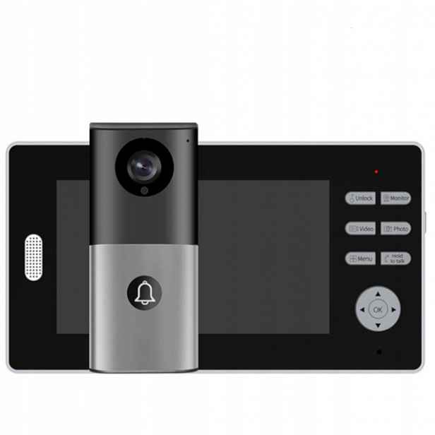 Videodomofon Bezdrátový Zvonek KX7003 2,4 GHz Fhss 1080P 7" 3200 mAh