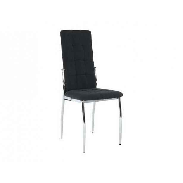 Židle, černá látka / kov, ADORA NEW