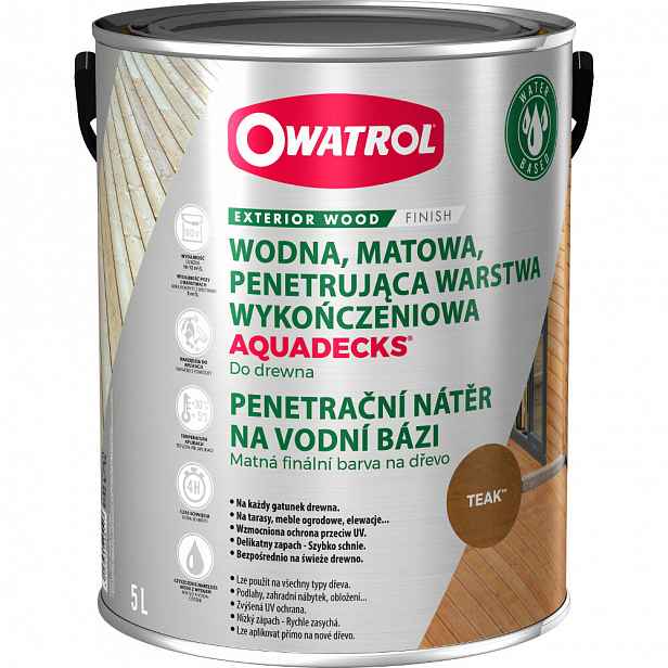 Aquadecks výrobník sody dřeva olej Teak 5 l