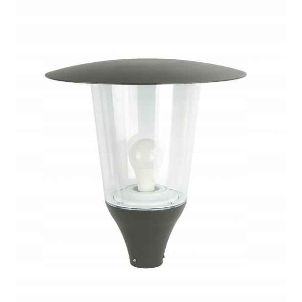 Hlava pouliční lampy tmavě šedá klasická IP65 44 cm Su-ma
