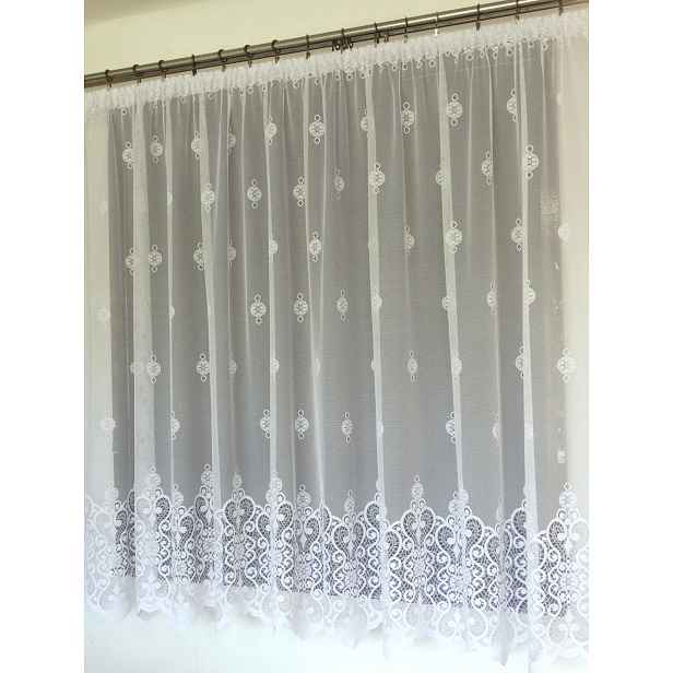 Mg Záclona 4273 Bílá 500X180cm Hotová Obšitá M
