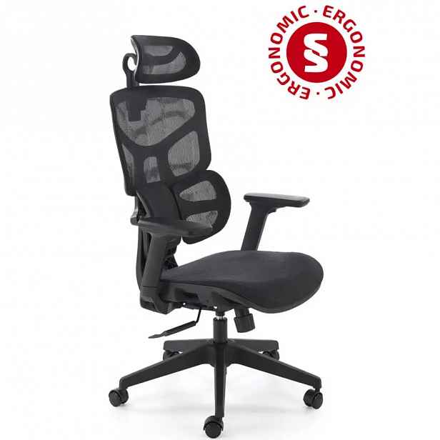 Otáčecí křeslo Macar černá