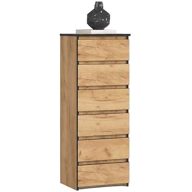 Ak furniture Komoda CL6 40 cm dub Craft