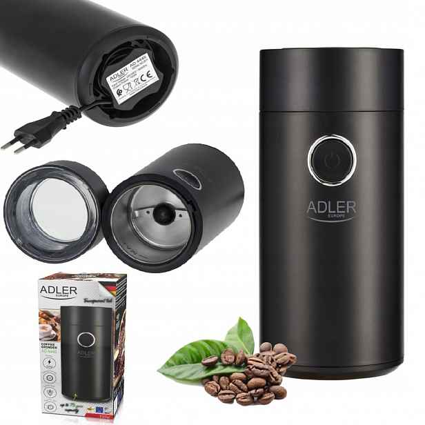 Elektrický mlýnek na mletí kávy s ořechy a kořením 150 W Adler AD4446 Bs