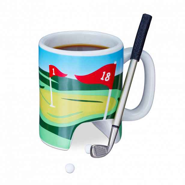 Relaxdays HRNEK Barevný 4dílný-set stolní golf 250 ml