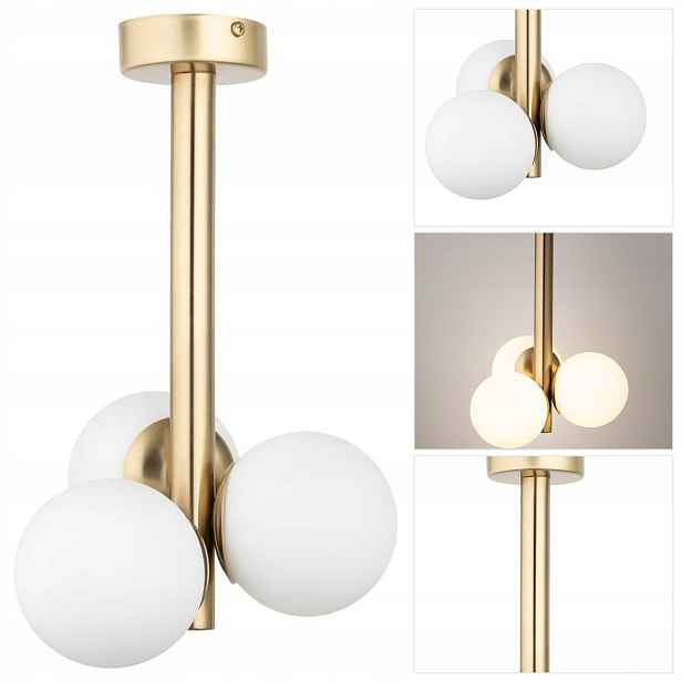Stropní svítidlo zlatá Perla Lux jemné světlo do obývacího pokoje Sigma Lighting