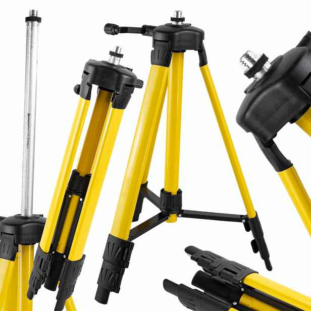 TEMU Stativ pro laserovou vodováhu, Křížová vodováha, Výškově nastavitelný, 36-106 cm, Multifunkční, Stabilní