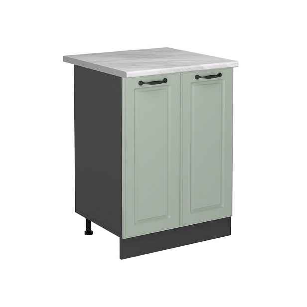 Vicco SPODNÍ SKŘÍŇKA KUCHYŇSKÉ LINKY R-Line, Mint venkovský dům/Antracit, 60 cm pracovná doska Mramor