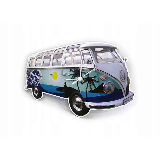 Brisa Vw Collection Nástěnné hodiny Vw T1 Bus modré