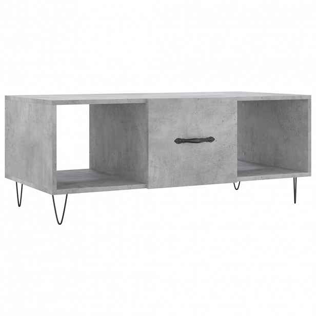 vidaXL Konferenční stolek betonově šedý 102x50x40 cm kompozitní dřevo