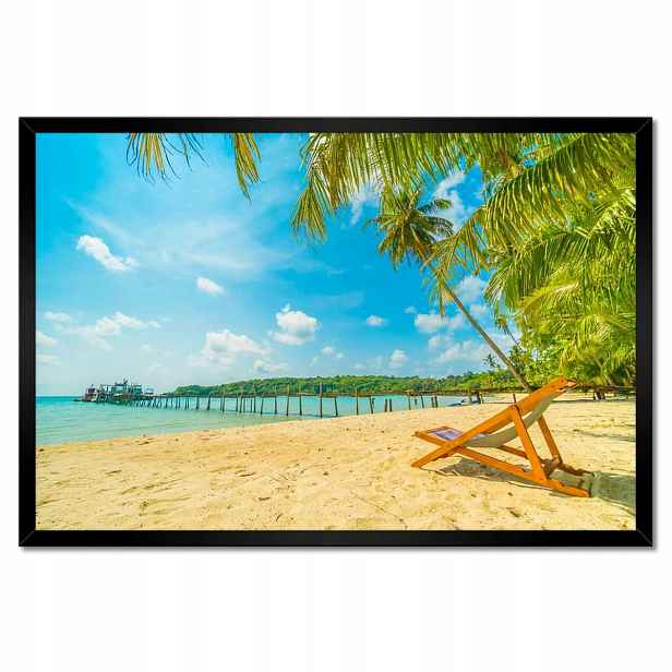 Plakáty v rámu 60x40 Plážování na dovolené